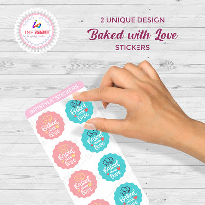 Baked with love Sticker