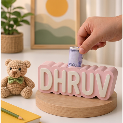 Personalised Name Piggy Bank | Custom 3D Printed Money Box for Kids & Gifting (Copy)