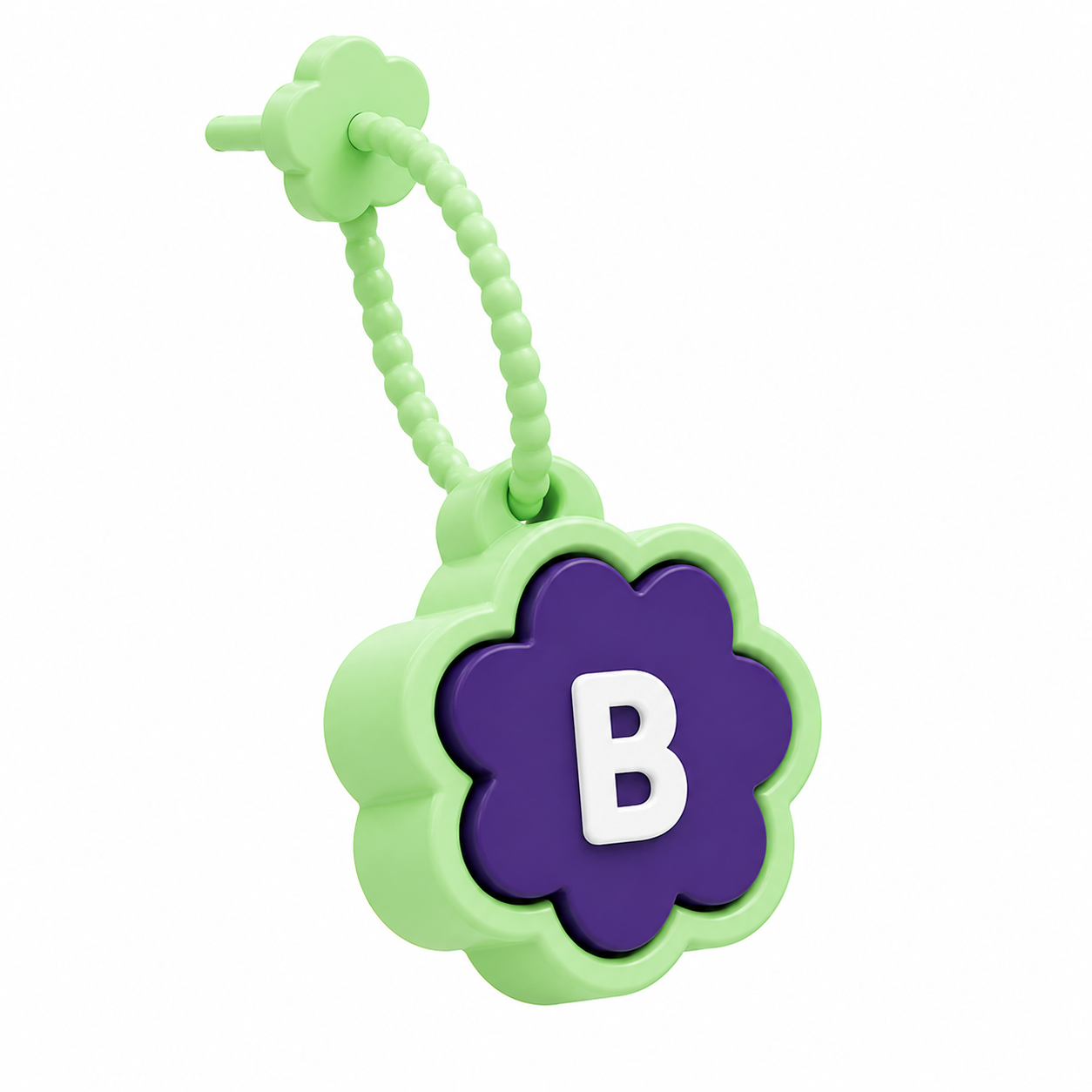 Flower Fidget Clicker Initial Keychain | Personalized A–Z Letter Keychain