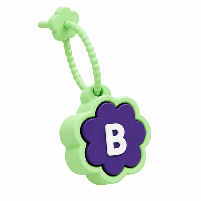 Flower Fidget Clicker Initial Keychain | Personalized A–Z Letter Keychain