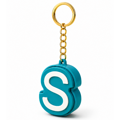 Personalised Clicker Letter Keychain Fidget Alphabet Keyring