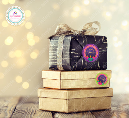 Happy Diwali Stickers for Return Gifts