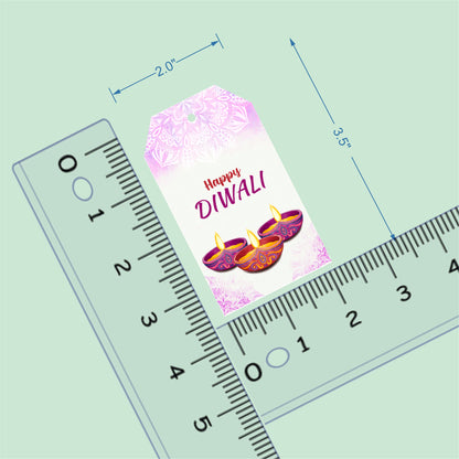 Happy Diwali Die Cut Shape Gift Tags