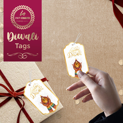 Happy Diwali Gold Foil Gift Tags
