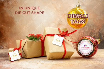 Happy Diwali Gift Tags Festival of Lights Diwali Gold Foil Tags