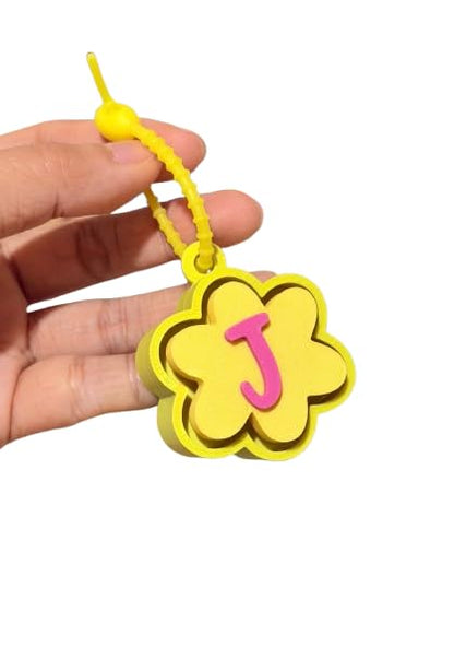 Flower Fidget Clicker Initial Keychain | Personalized A–Z Letter Keychain