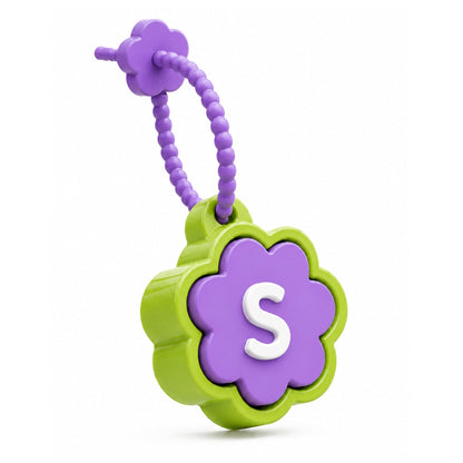 Flower Fidget Clicker Initial Keychain | Personalized A–Z Letter Keychain