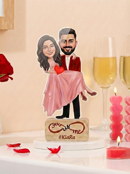 Valentine’s Day Romantic Couple Personalized Caricature Gift