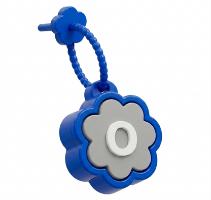Flower Fidget Clicker Initial Keychain | Personalized A–Z Letter Keychain