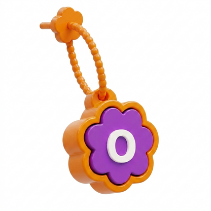 Flower Fidget Clicker Initial Keychain | Personalized A–Z Letter Keychain