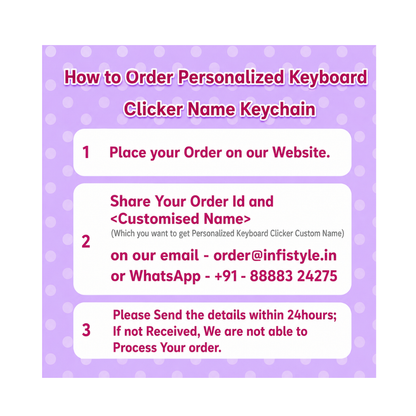 Personalized Keyboard Clicker Custom Name Fidget Letters Keychain