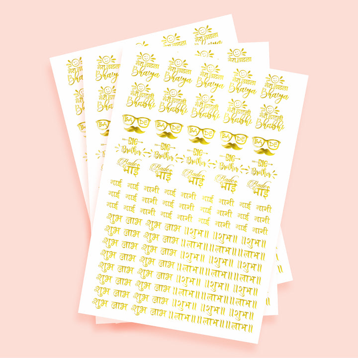 Buy Rakhi Stickers Online | Designer Raksha Bandhan Stickers – Infistyle