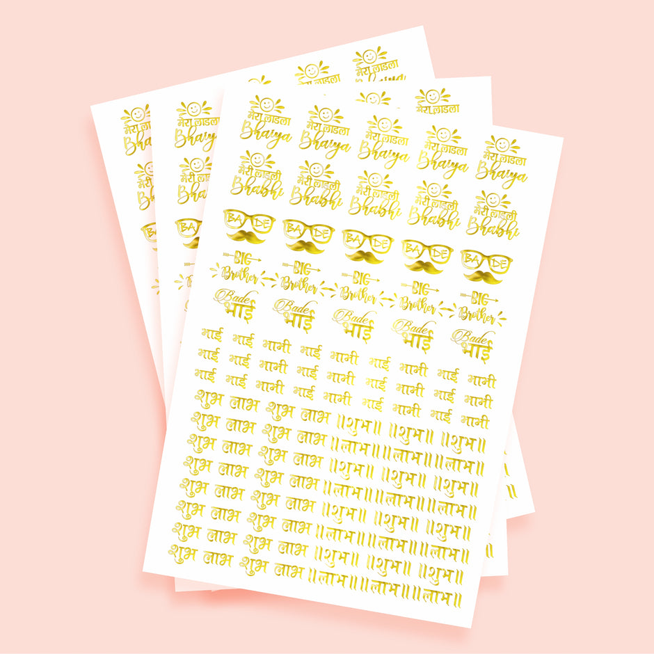 Buy Rakhi Stickers Online | Designer Raksha Bandhan Stickers – Infistyle