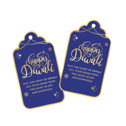Happy Diwali Gold Foil Gift Tags