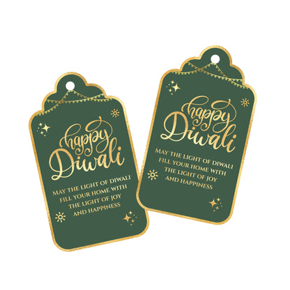 Happy Diwali Gold Foil Gift Tags