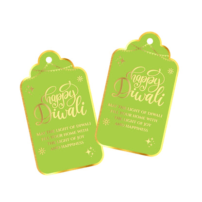 Happy Diwali Gold Foil Gift Tags
