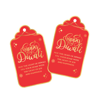 Happy Diwali Gold Foil Gift Tags