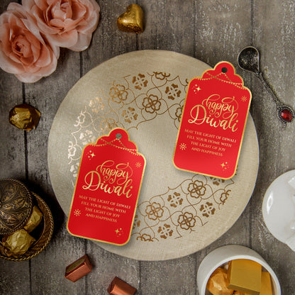 Happy Diwali Gold Foil Gift Tags