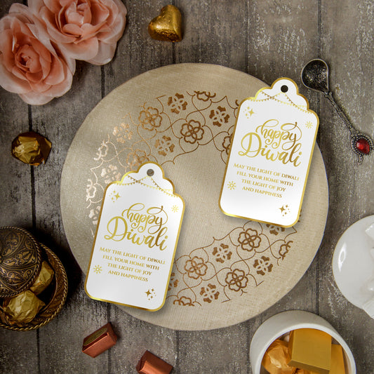 Happy Diwali Gold Foil Gift Tags