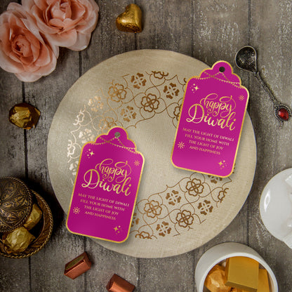 Happy Diwali Gold Foil Gift Tags