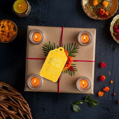 Happy Diwali Gold Foil Gift Tags