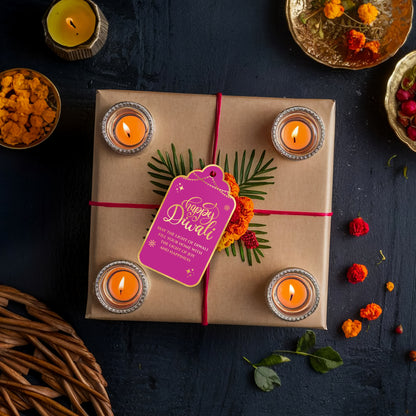 Happy Diwali Gold Foil Gift Tags