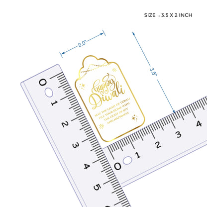 Happy Diwali Gold Foil Gift Tags