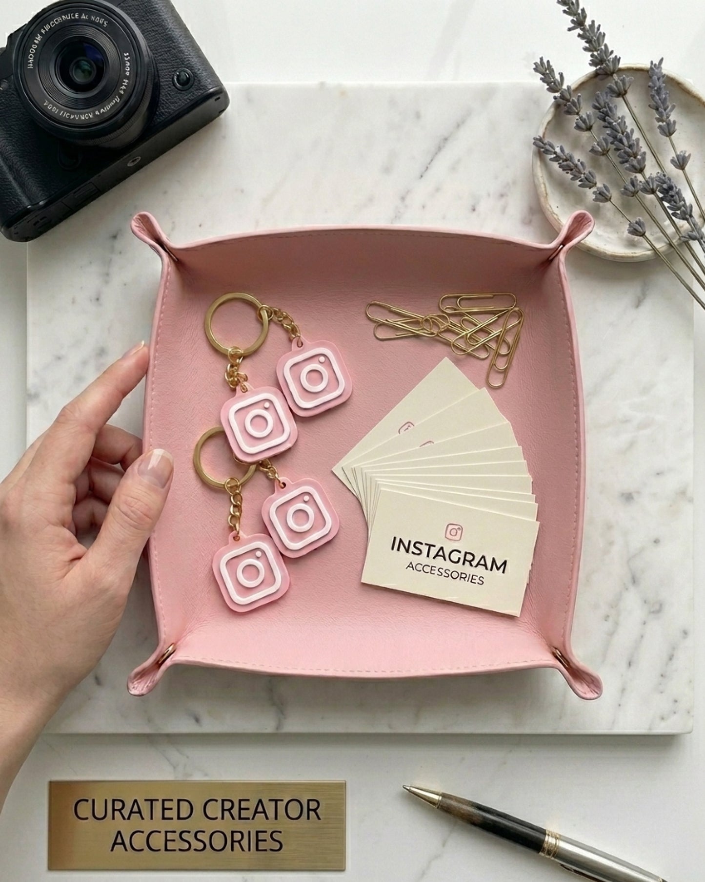 Custom 3D Printed NFC Instagram Keychain