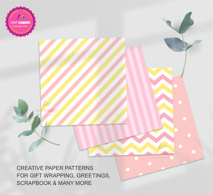 Scrapbooking Craft Paper Pack of 24