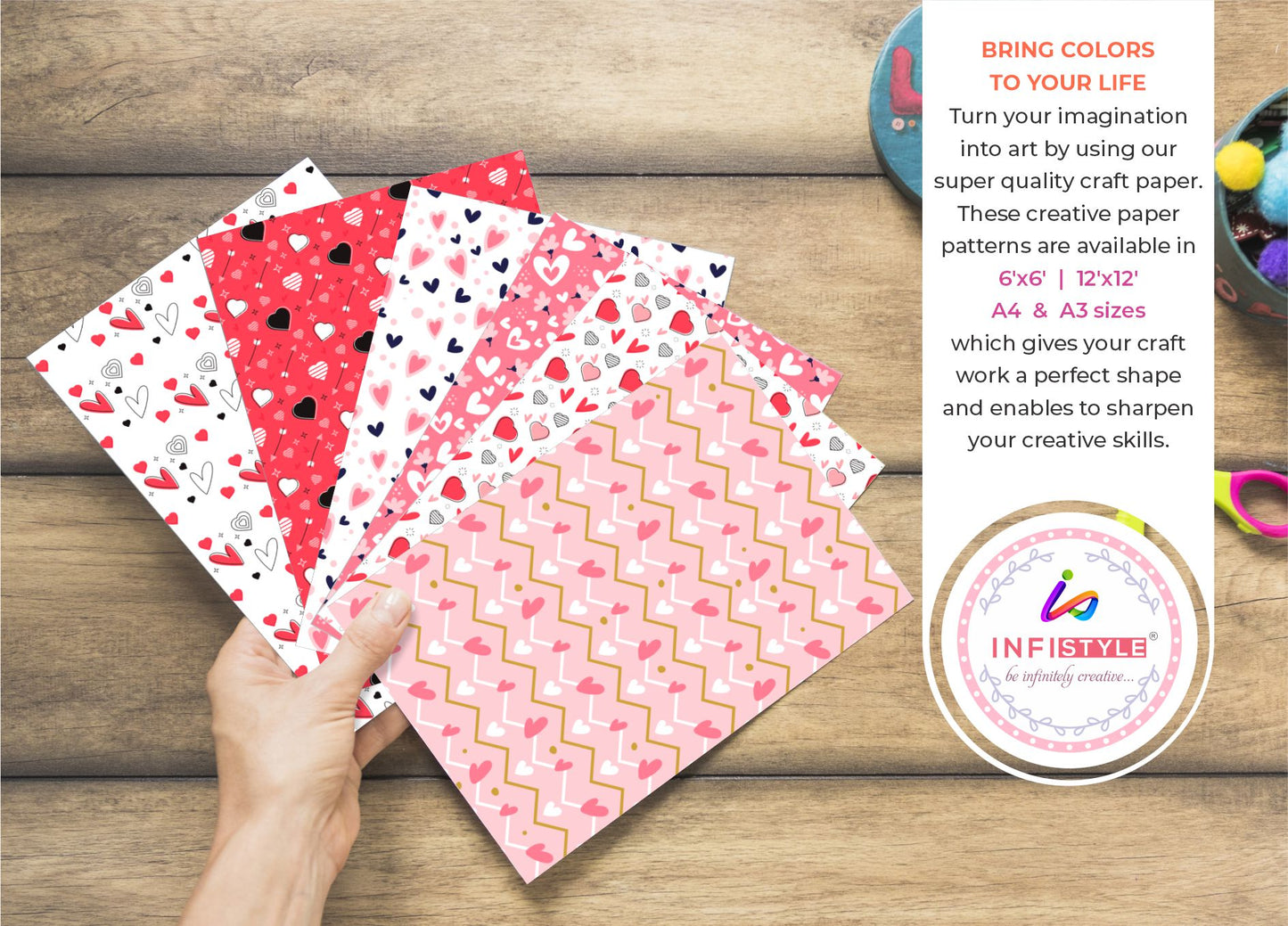 Scrapbooking Craft Paper Pack of 24