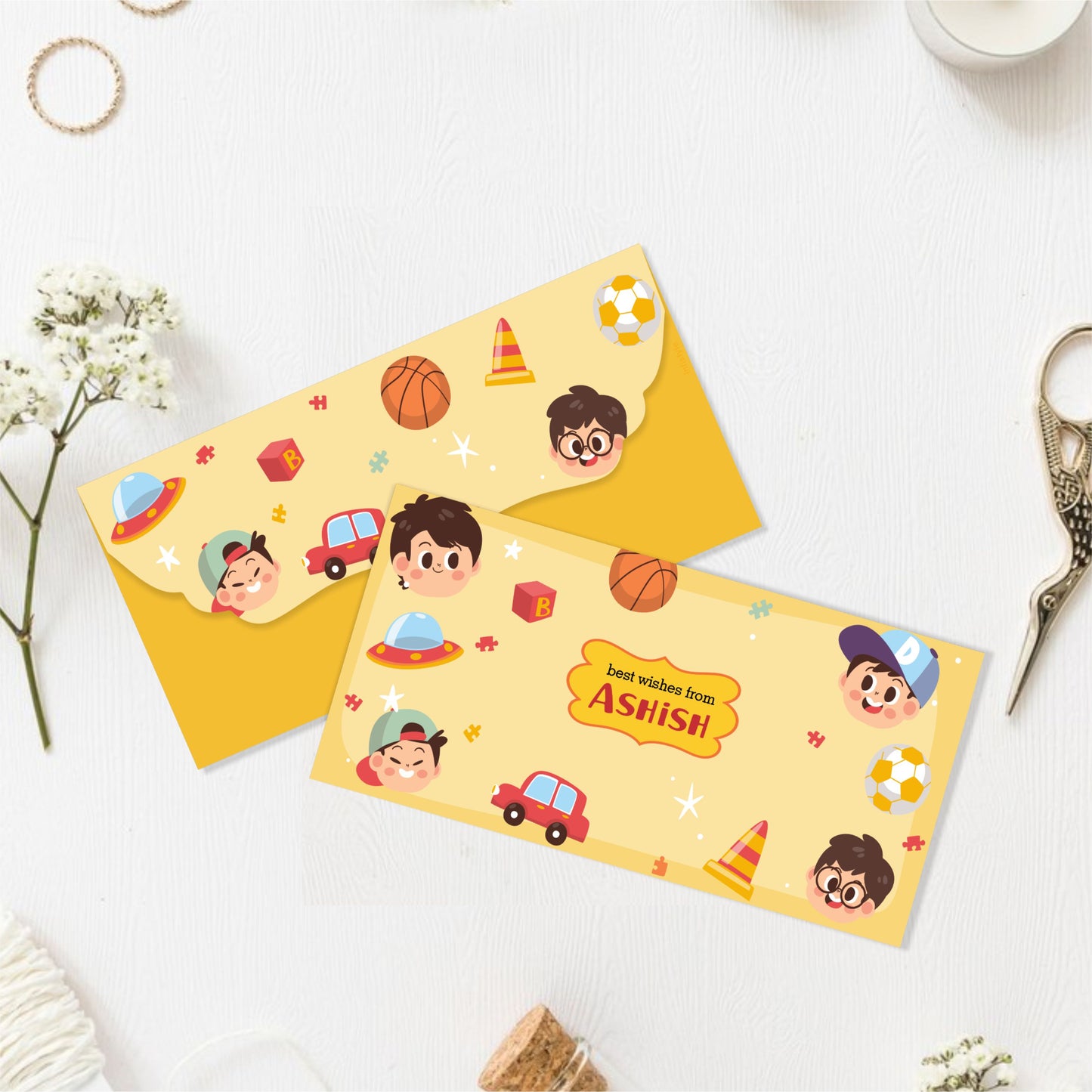 Custom Kids Gift Envelope for Gifting