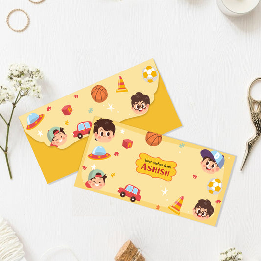 Custom Kids Gift Envelope for Gifting