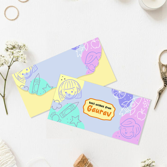 Custom Kids Gift Envelope for Gifting