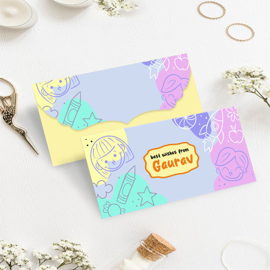 Custom Kids Gift Envelope for Gifting