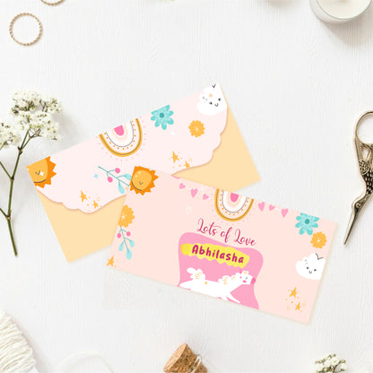 Custom Kids Gift Envelope for Gifting