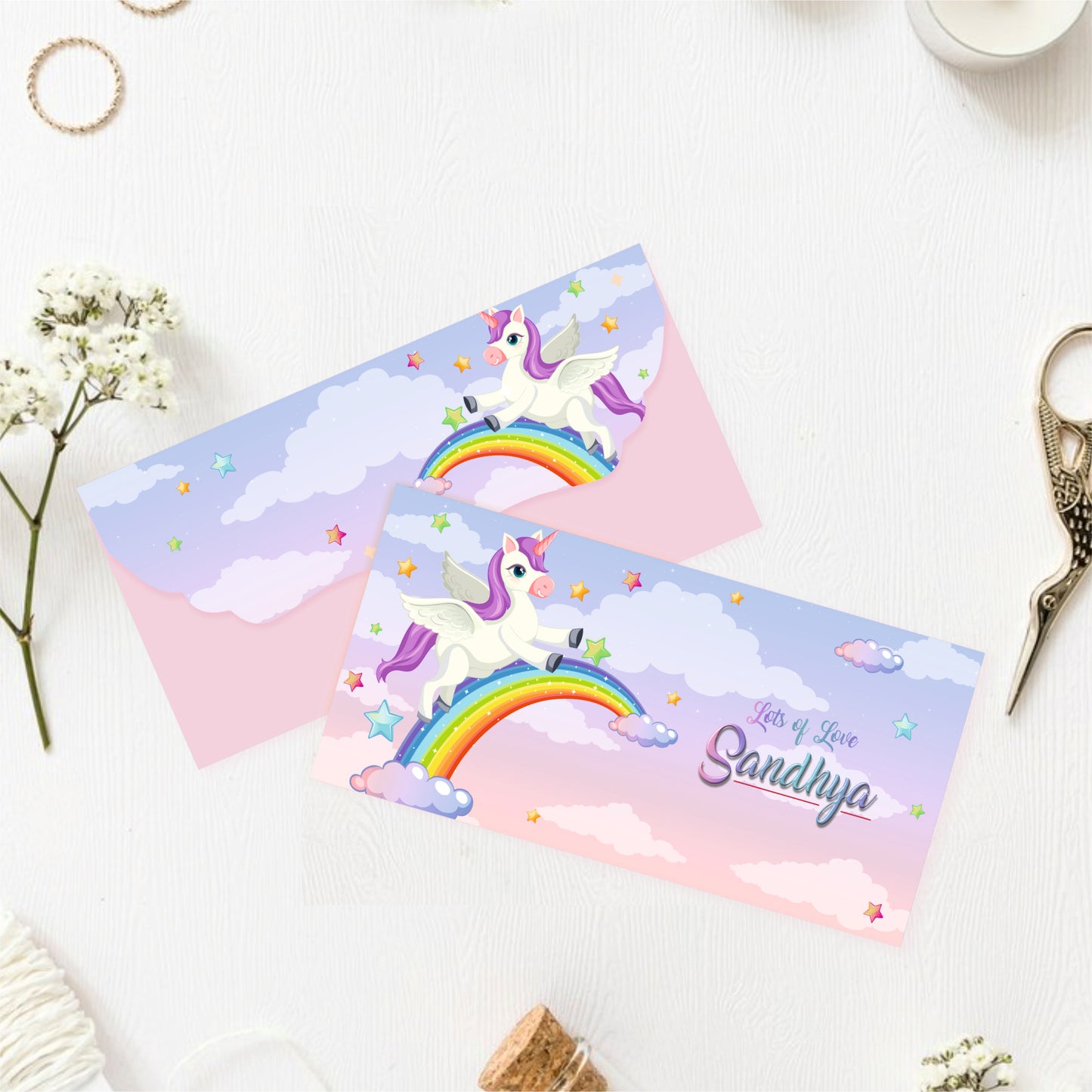 Custom Kids Gift Envelope for Gifting