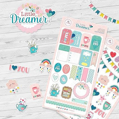 Little Dreamer Dreamer Scrapbook Die Cut Elements Sheet 2 Elements Sheet Embellishment Tag 300 GSM Sheets 6x12 inches