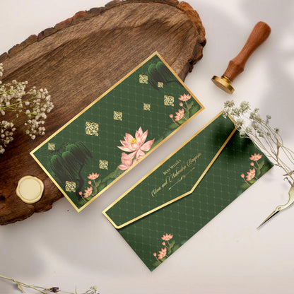 LUXURY MONEY ENVELOPE | LUXE LOTUS SHAGUN ENVELOPE