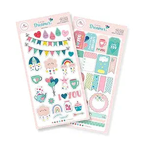 Little Dreamer Dreamer Scrapbook Die Cut Elements Sheet 2 Elements Sheet Embellishment Tag 300 GSM Sheets 6x12 inches