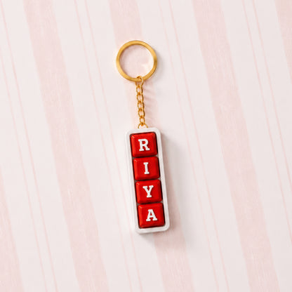 Personalized Keyboard Clicker Custom Name Fidget Letters Keychain