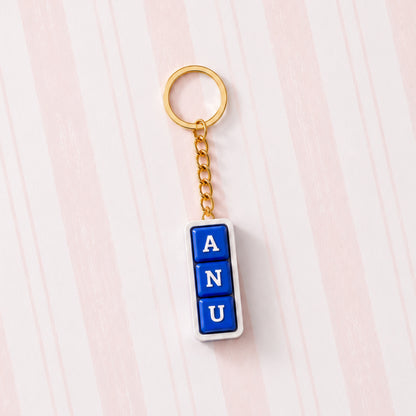 Personalized Keyboard Clicker Custom Name Fidget Letters Keychain