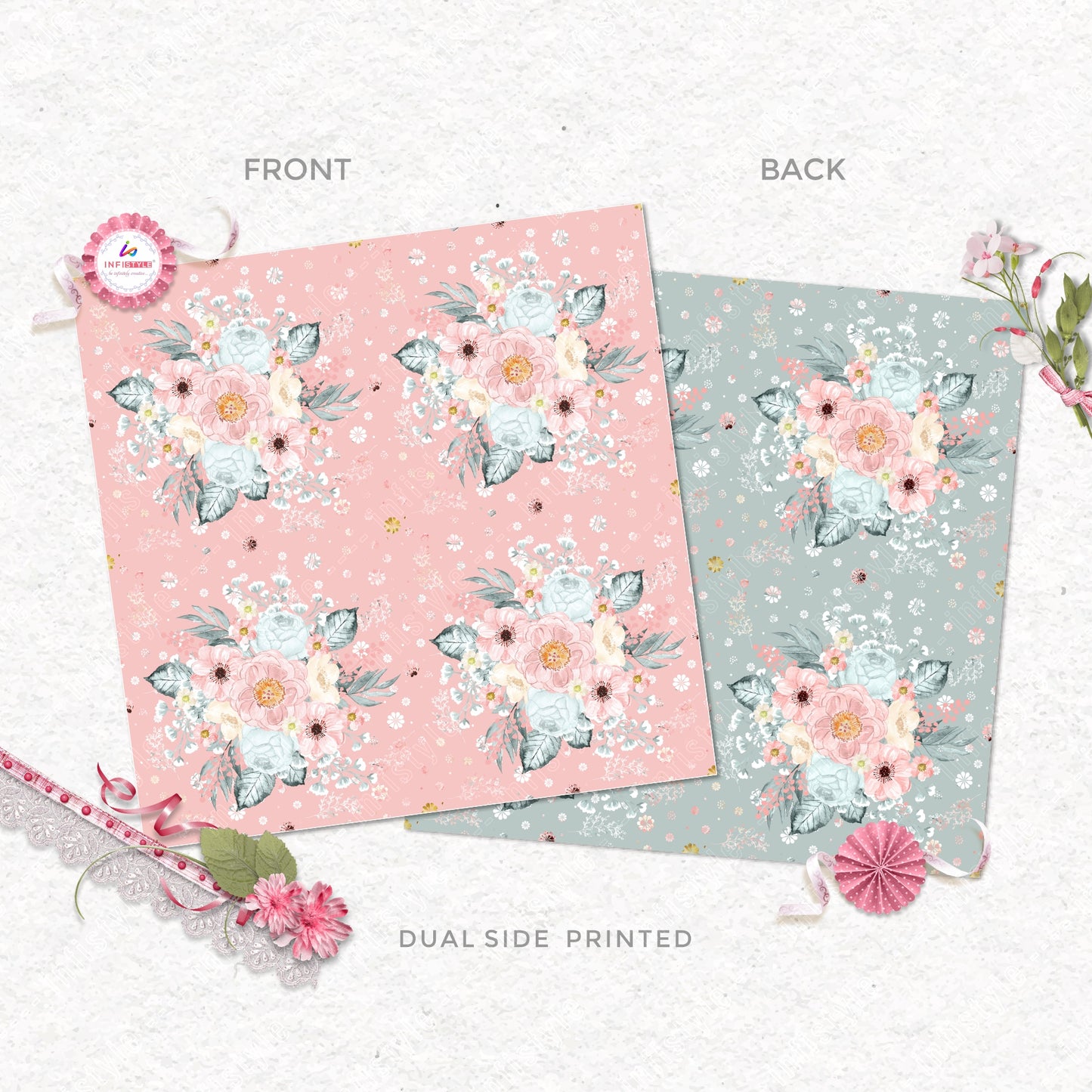 Pastel Paper Pattern Pack of 24 Sheet