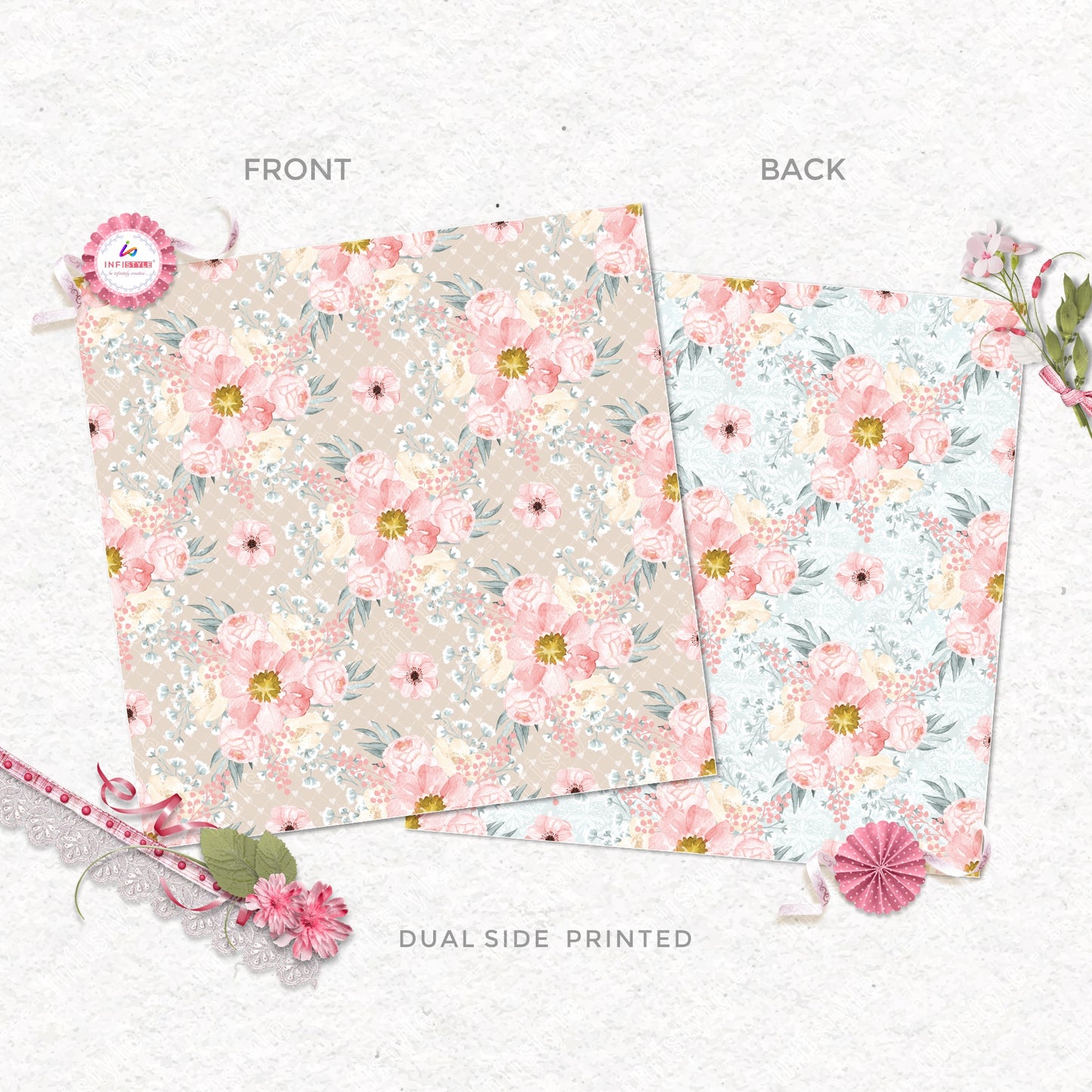 Pastel Paper Pattern Pack of 24 Sheet