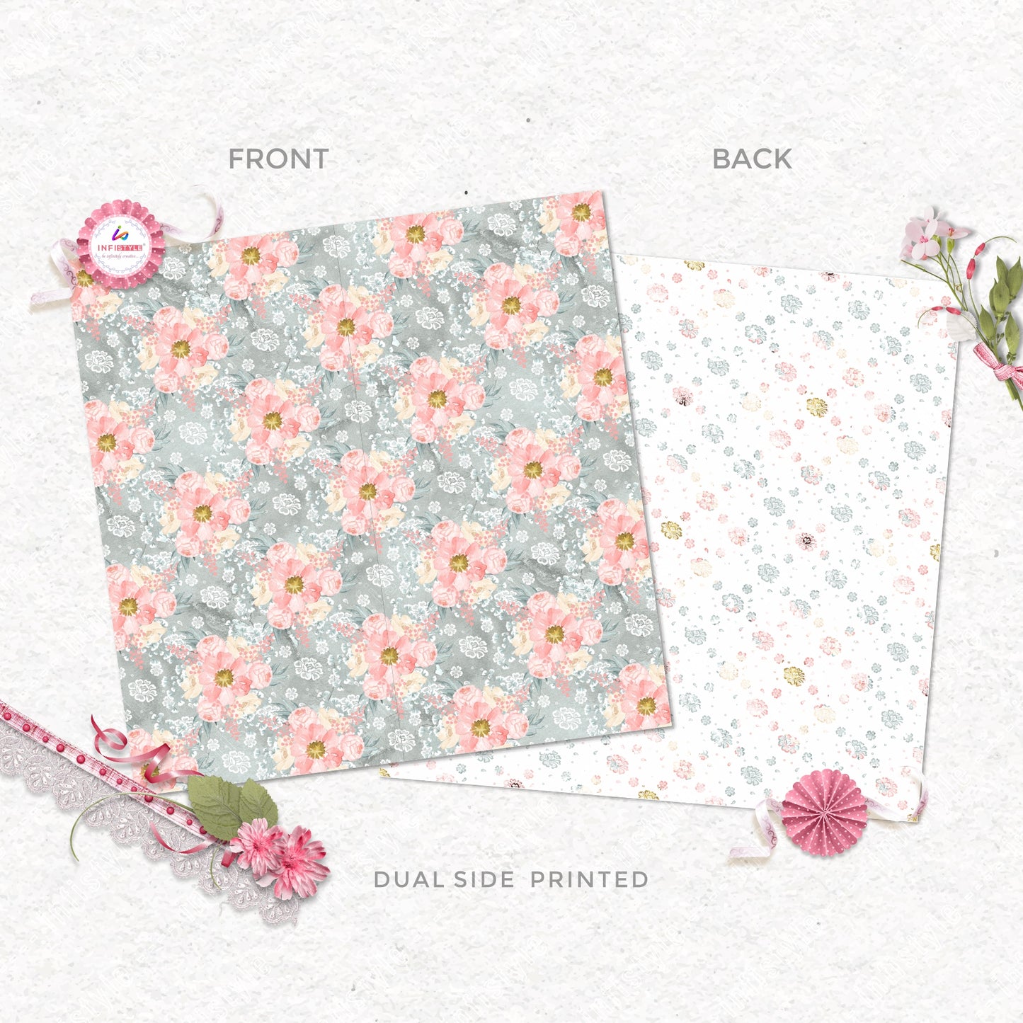 Pastel Paper Pattern Pack of 24 Sheet