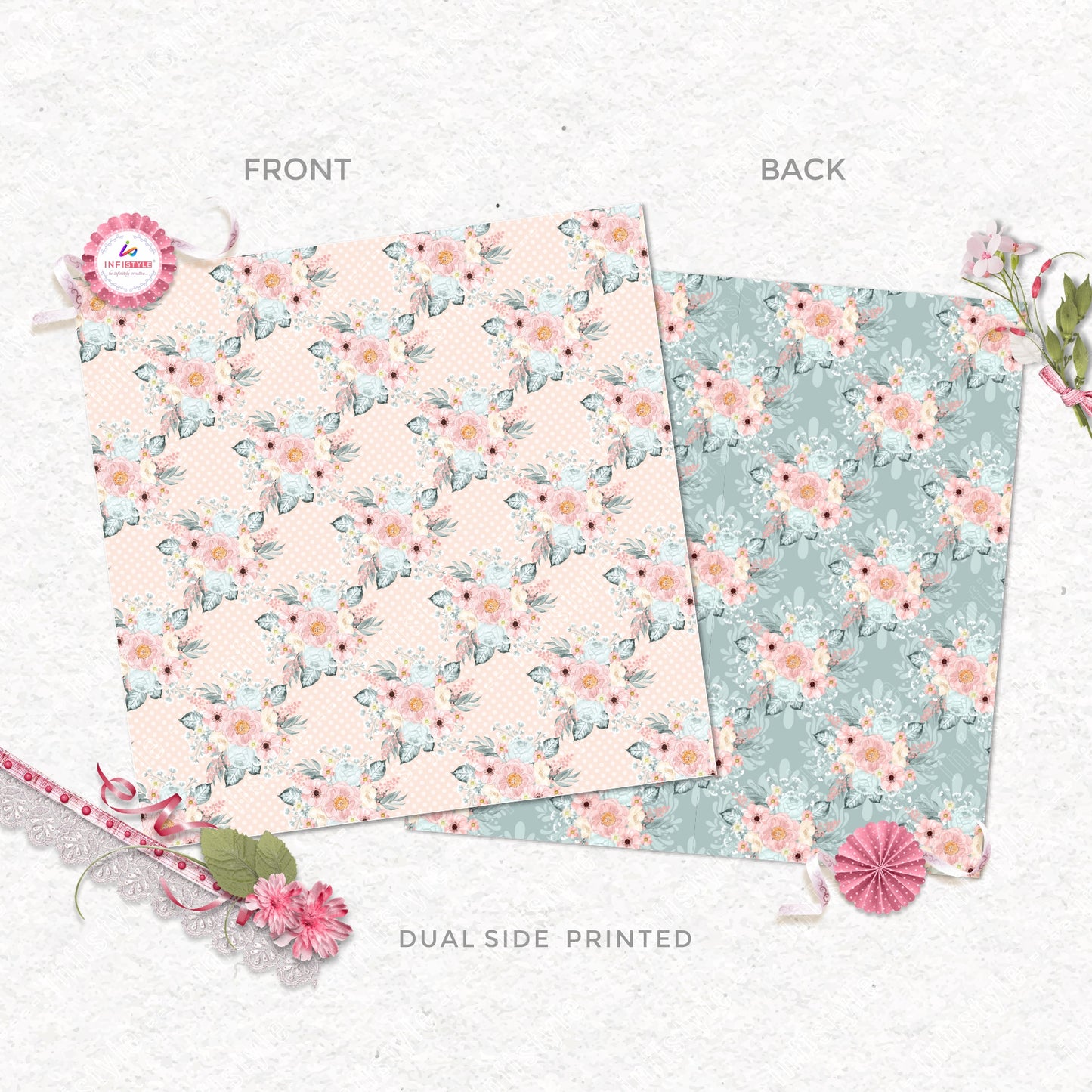 Pastel Paper Pattern Pack of 24 Sheet