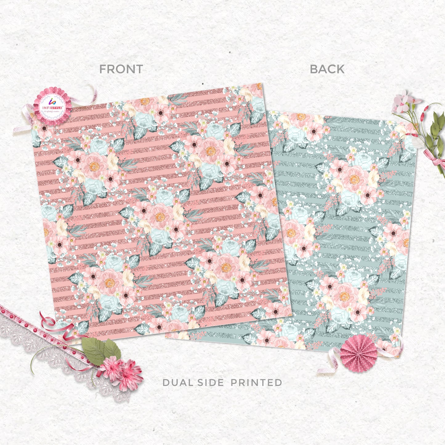 Pastel Paper Pattern Pack of 24 Sheet