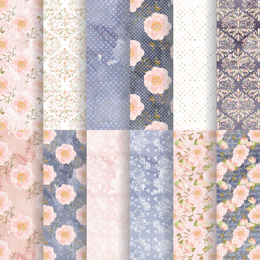 Pastel Pattern Paper 250 GSM Pack of 24