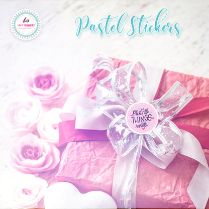 Pretty Things Inside Round Sticker Labels