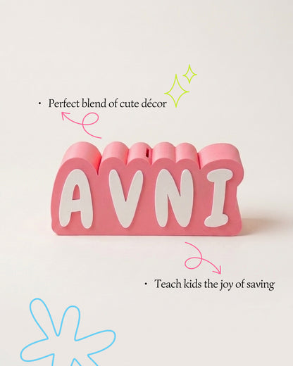 Personalised Name Piggy Bank | Custom 3D Printed Money Box for Kids & Gifting (Copy)