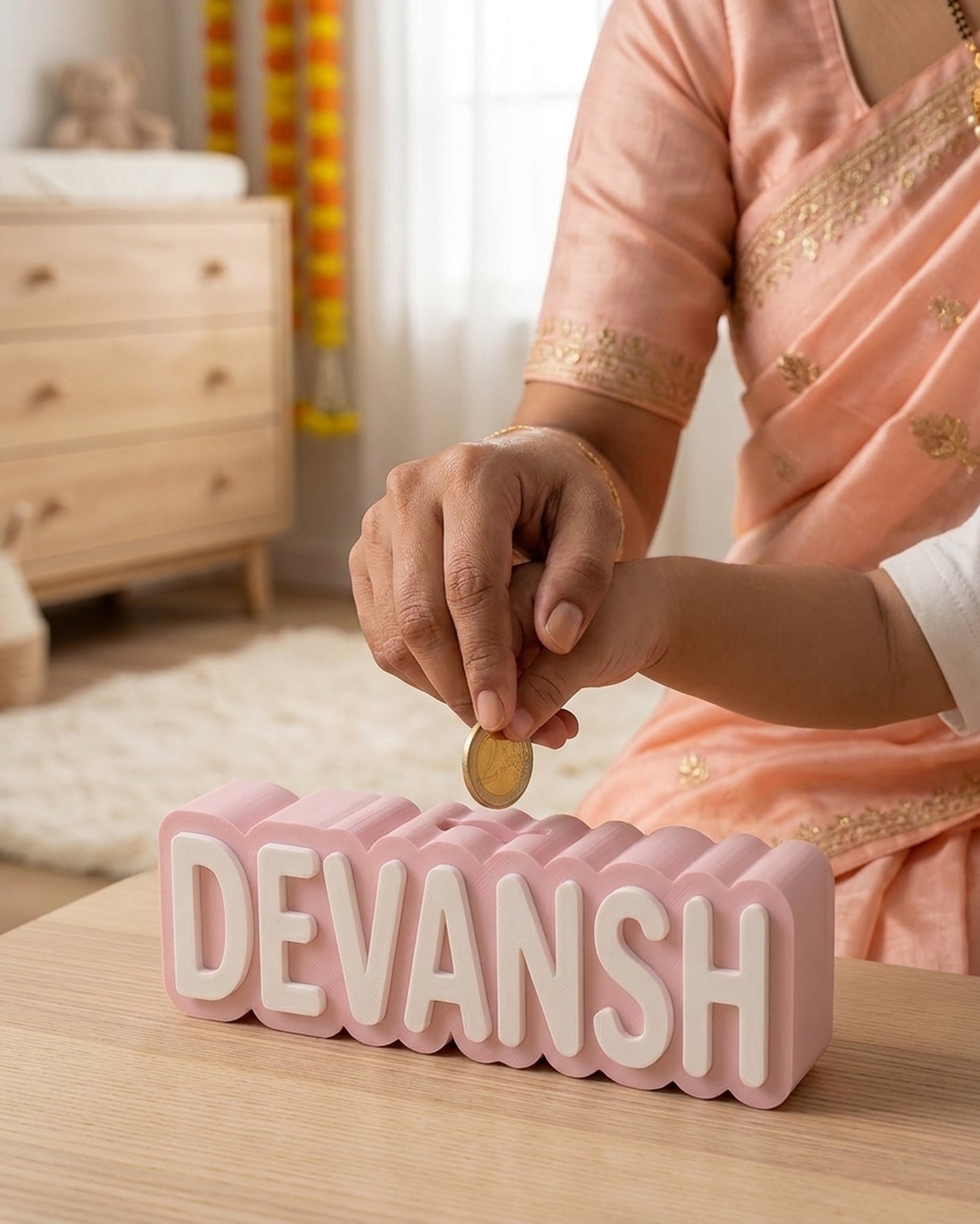 Personalised Name Piggy Bank | Custom 3D Printed Money Box for Kids & Gifting (Copy)
